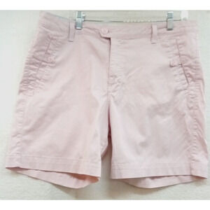 Riders By Lee Women's‎ Shorts Plus Size 16W Pink Cotton Blend 36x7" High Rise